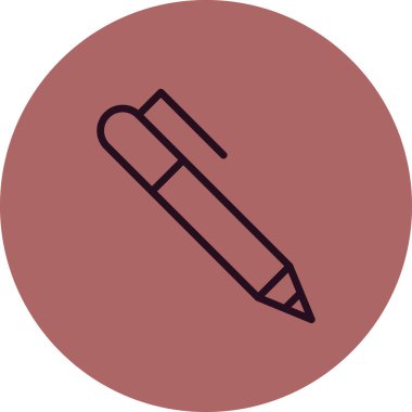 kalem simgesi vektör illüstrasyonu