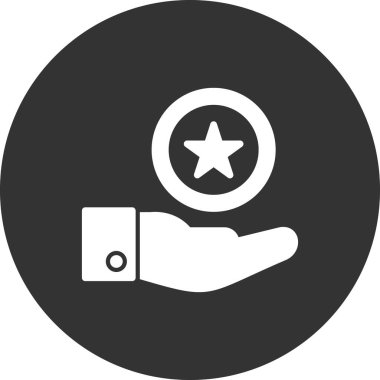 reyting ikonu. Kaliteli vektör sembolü ve web tasarımının basit gösterimi