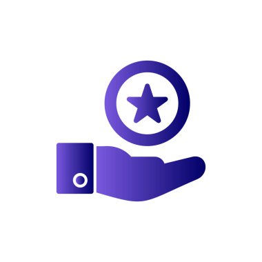 reyting ikonu. Kaliteli vektör sembolü ve web tasarımının basit gösterimi