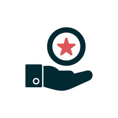 reyting ikonu. Kaliteli vektör sembolü ve web tasarımının basit gösterimi