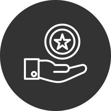 reyting ikonu. Kaliteli vektör sembolü ve web tasarımının basit gösterimi