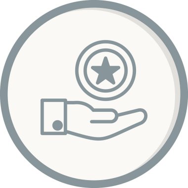 reyting ikonu. Kaliteli vektör sembolü ve web tasarımının basit gösterimi