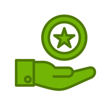 reyting ikonu. Kaliteli vektör sembolü ve web tasarımının basit gösterimi