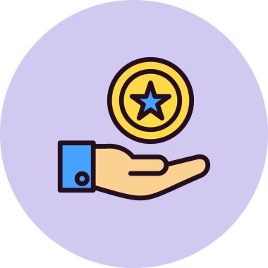 reyting ikonu. Kaliteli vektör sembolü ve web tasarımının basit gösterimi