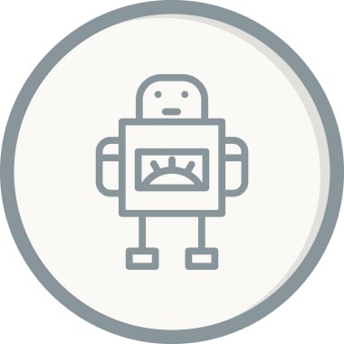 robot ikon vektör illüstrasyonu