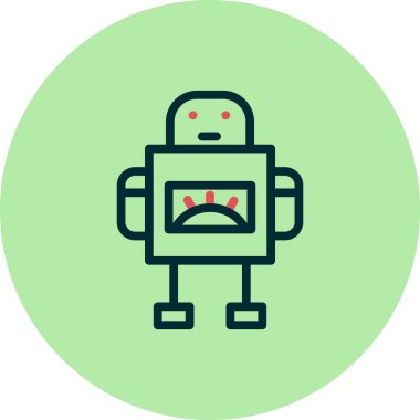 robot ikon vektör illüstrasyonu