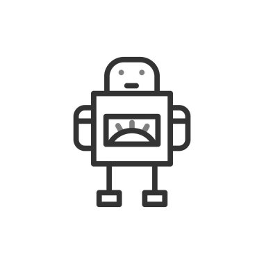 robot ikon vektör illüstrasyonu