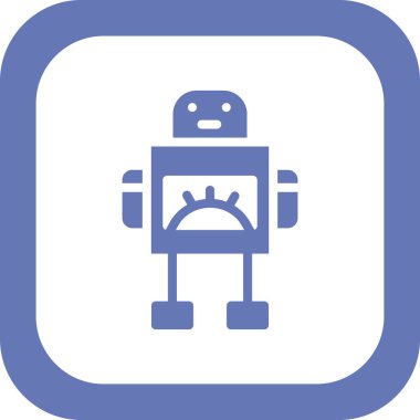 robot ikon vektör illüstrasyonu