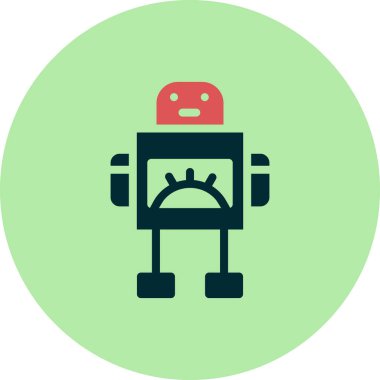 robot ikon vektör illüstrasyonu