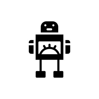 robot ikon vektör illüstrasyonu