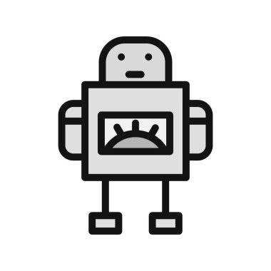 robot ikon vektör illüstrasyonu