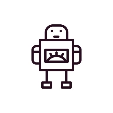 robot ikon vektör illüstrasyonu