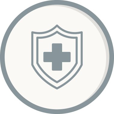 kalkan vektör çizim çizgisi simgesi