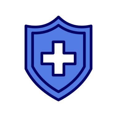 kalkan vektör çizim çizgisi simgesi