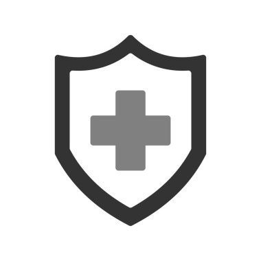 kalkan vektör çizim çizgisi simgesi