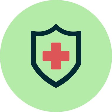 kalkan vektör çizim çizgisi simgesi