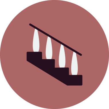 merdiven web simgesi. Vektör çizim