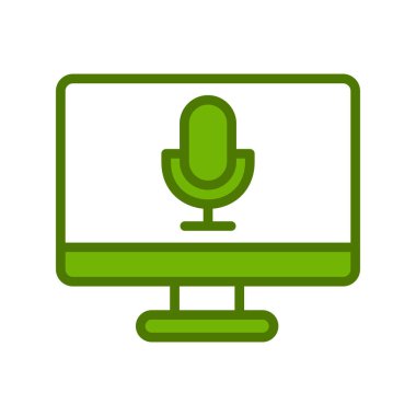  Ses kaydedici vektör illüstrasyonu