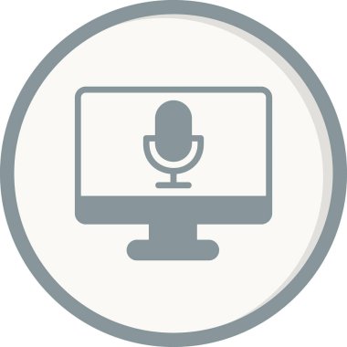  Ses kaydedici vektör illüstrasyonu