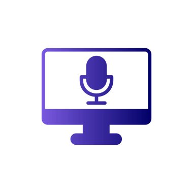  Ses kaydedici vektör illüstrasyonu