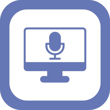  Ses kaydedici vektör illüstrasyonu