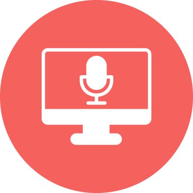  Ses kaydedici vektör illüstrasyonu