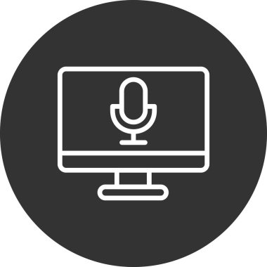  Ses kaydedici vektör illüstrasyonu