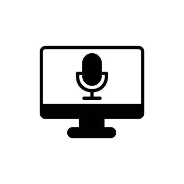  Ses kaydedici vektör illüstrasyonu