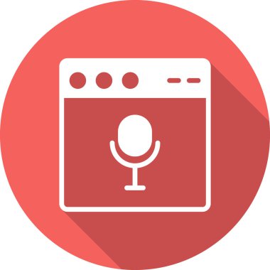 Basit web arayüzü simgesi, vektör illüstrasyonu