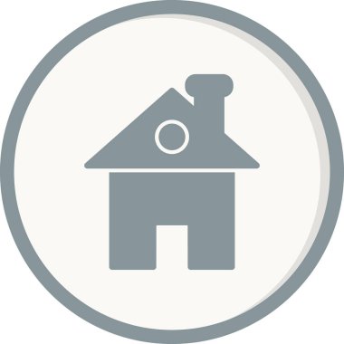 ev basit simgesi, vektör çizim