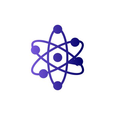 atom ağ ikonu vektör illüstrasyonu  
