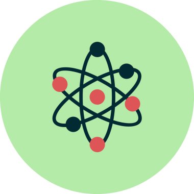 atom ağ ikonu vektör illüstrasyonu  