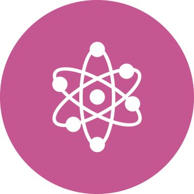 atom ağ ikonu vektör illüstrasyonu  