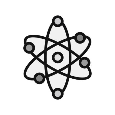 atom ağ ikonu vektör illüstrasyonu  