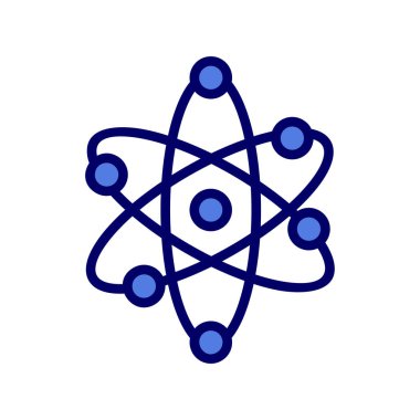 atom ağ ikonu vektör illüstrasyonu  