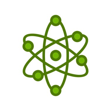 atom ağ ikonu vektör illüstrasyonu  