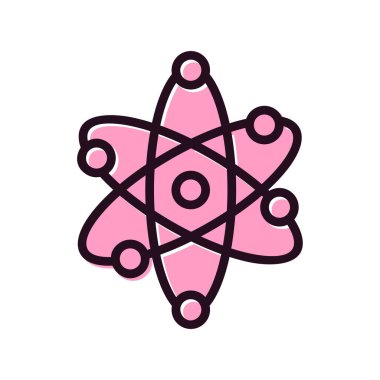 atom ağ ikonu vektör illüstrasyonu  