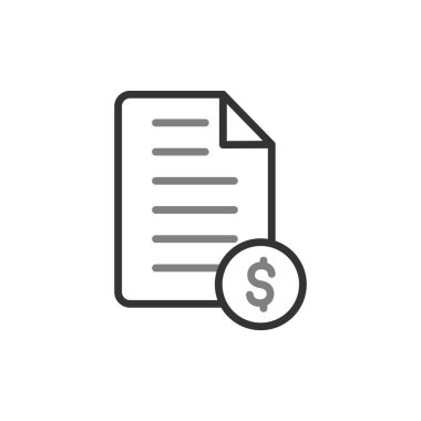 Bill simgesi vektörü web ve mobil uygulama tasarımınız için beyaz arkaplanda izole edildi, pano logosu kavramı