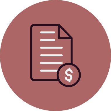 Bill simgesi vektörü web ve mobil uygulama tasarımınız için beyaz arkaplanda izole edildi, pano logosu kavramı