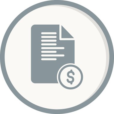 Bill simgesi vektörü web ve mobil uygulama tasarımınız için beyaz arkaplanda izole edildi, pano logosu kavramı