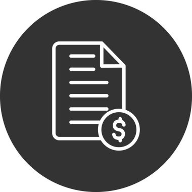 Bill simgesi vektörü web ve mobil uygulama tasarımınız için beyaz arkaplanda izole edildi, pano logosu kavramı