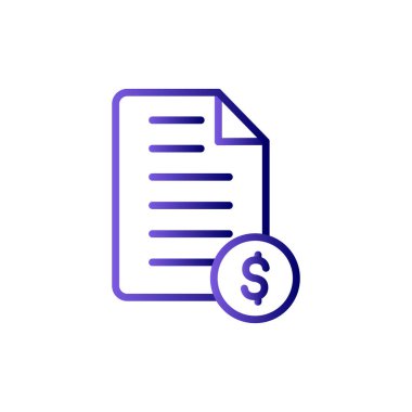 Bill simgesi vektörü web ve mobil uygulama tasarımınız için beyaz arkaplanda izole edildi, pano logosu kavramı