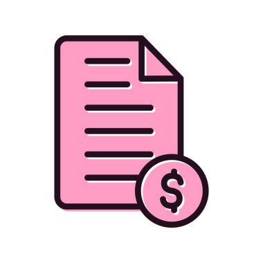 Bill simgesi vektörü web ve mobil uygulama tasarımınız için beyaz arkaplanda izole edildi, pano logosu kavramı