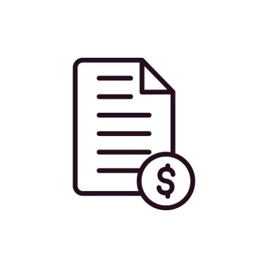 Bill simgesi vektörü web ve mobil uygulama tasarımınız için beyaz arkaplanda izole edildi, pano logosu kavramı