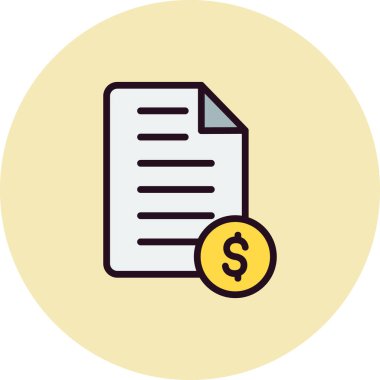 Bill simgesi vektörü web ve mobil uygulama tasarımınız için beyaz arkaplanda izole edildi, pano logosu kavramı