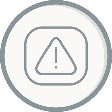 Dikkat işareti, vektör çizimi basit tasarım