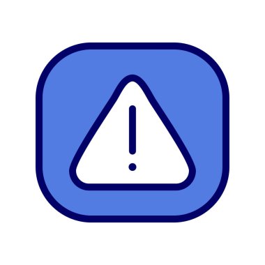 Dikkat işareti, vektör çizimi basit tasarım