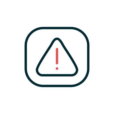 Dikkat işareti, vektör çizimi basit tasarım