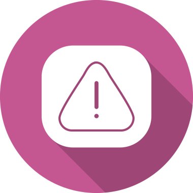 Dikkat işareti, vektör çizimi basit tasarım