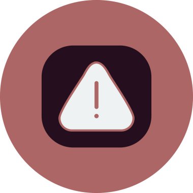 Dikkat işareti, vektör çizimi basit tasarım